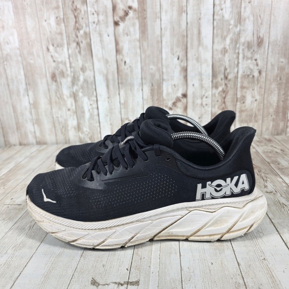 Hoka‎ One One Arahi 7 Men\'s Running Shoes Black White Size 11 D 1147850 main image 7
